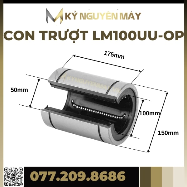 Bi trượt tròn LM-OP | LM16UUOP LM20UUOP LM25UUOP LM30UUOP