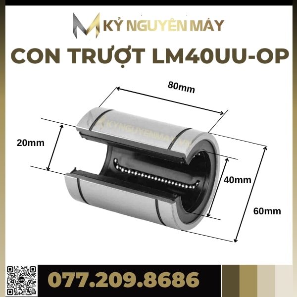 Bi trượt tròn LM-OP | LM16UUOP LM20UUOP LM25UUOP LM30UUOP