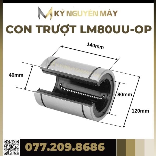 Bi trượt tròn LM-OP | LM16UUOP LM20UUOP LM25UUOP LM30UUOP