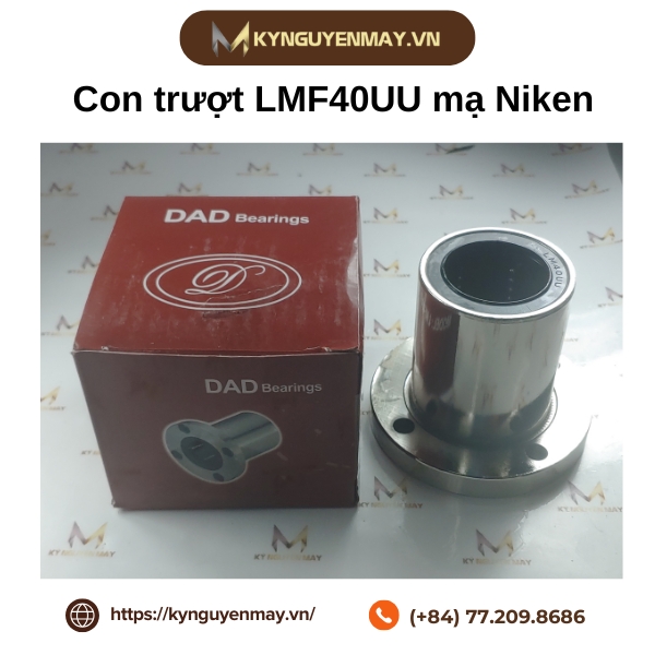 Con trượt tròn LMF40UU [Mạ NIKEN]