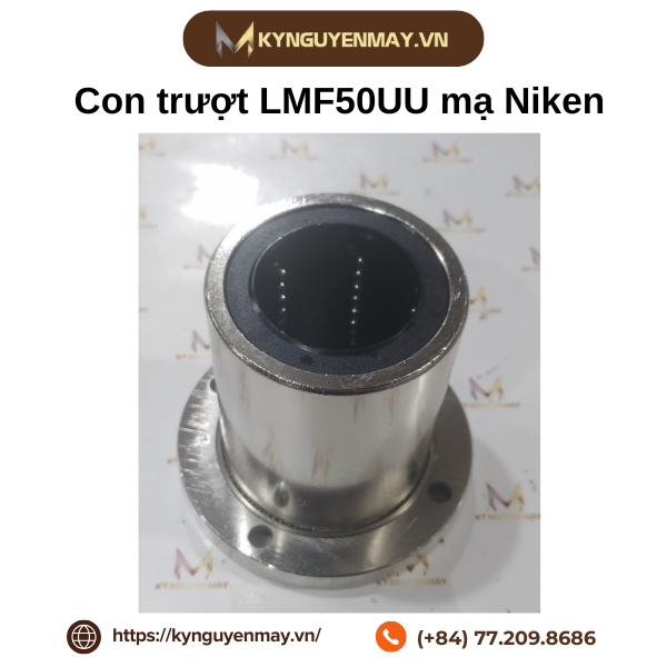 Con trượt tròn LMF50UU [Mạ NIKEN]