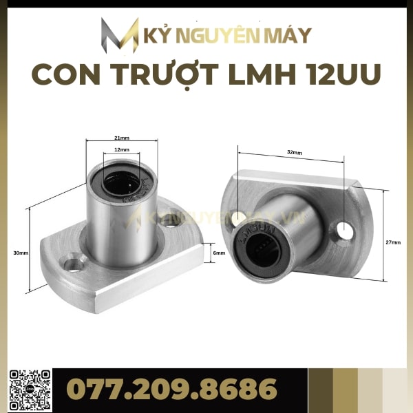 Con trượt tròn LMH | LMH8, LMH12, LMH16, LMH20, LMH25, LMH30