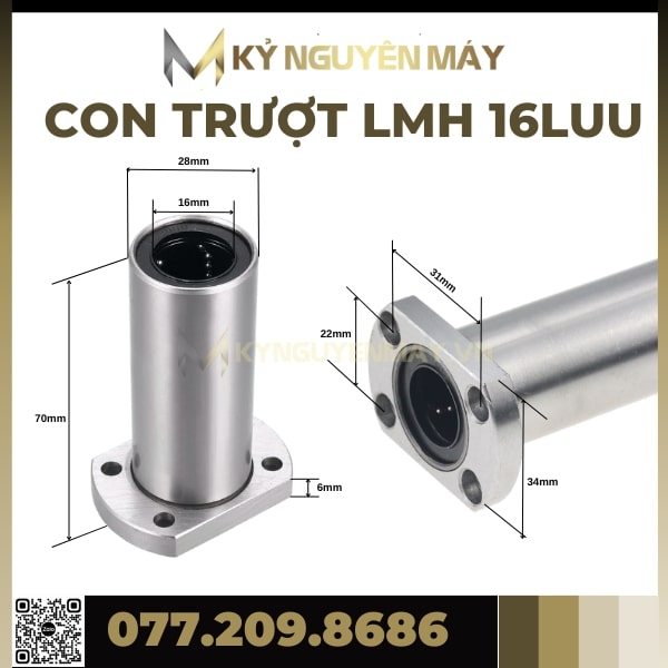 Con trượt tròn LMH | LMH8, LMH12, LMH16, LMH20, LMH25, LMH30
