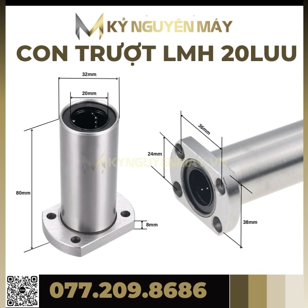 Con trượt tròn LMH | LMH8, LMH12, LMH16, LMH20, LMH25, LMH30