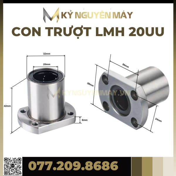 Con trượt tròn LMH | LMH8, LMH12, LMH16, LMH20, LMH25, LMH30