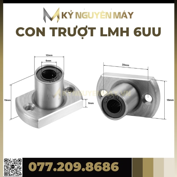 Con trượt tròn LMH | LMH8, LMH12, LMH16, LMH20, LMH25, LMH30