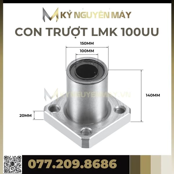 Con trượt tròn có đầu chặn LMK