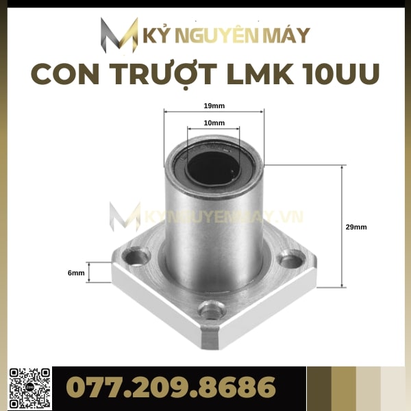 Con trượt tròn có đầu chặn LMK