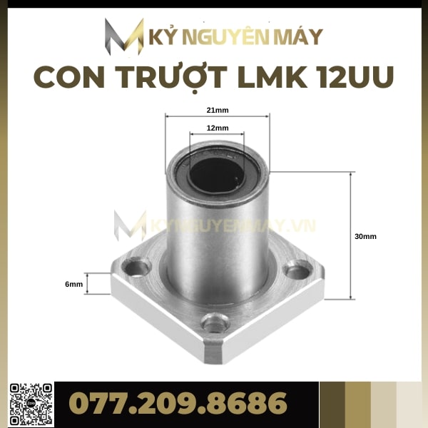 Con trượt tròn có đầu chặn LMK