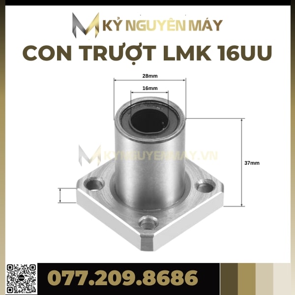 Con trượt tròn có đầu chặn LMK