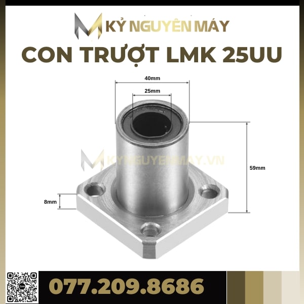 Con trượt tròn có đầu chặn LMK