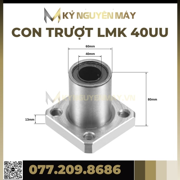 Con trượt tròn có đầu chặn LMK