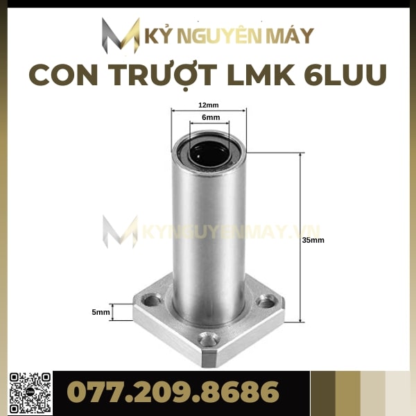 Con trượt tròn có đầu chặn LMK