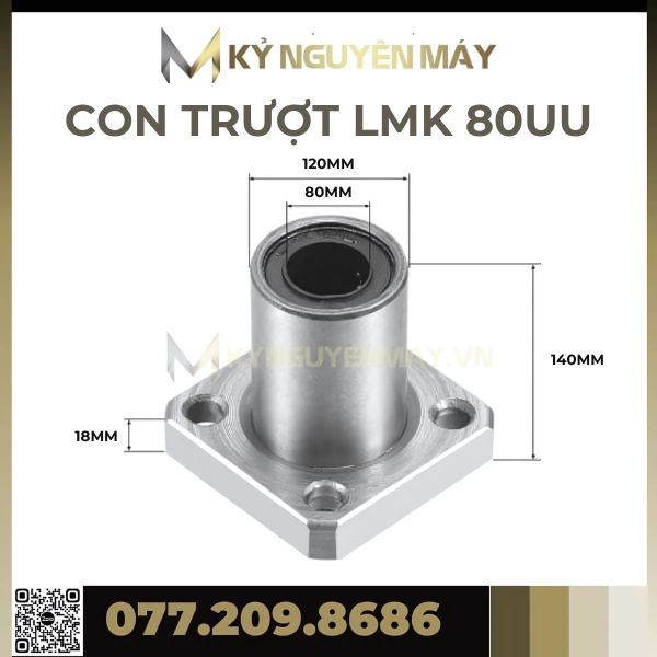 Con trượt tròn có đầu chặn LMK