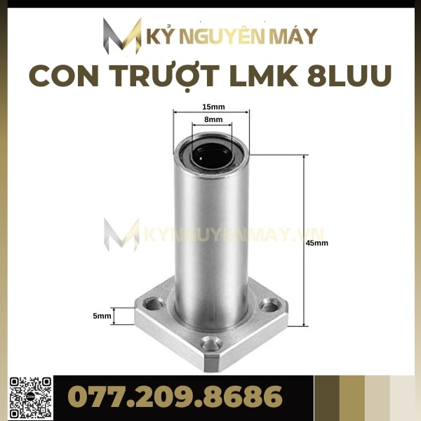 Con trượt tròn có đầu chặn LMK