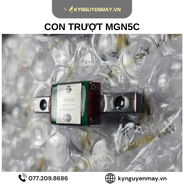 Con trượt vuông mini HIWIN MGN-C | Block trượt MGN5C, MGN7C, MGN12C