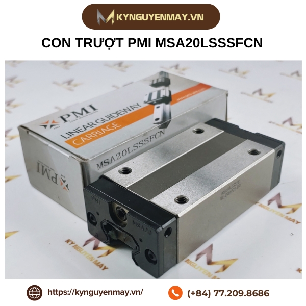 Con trượt PMI MSA-S/MSA-LS | MSA15S, MSA25S, MSA30S, MSA35S