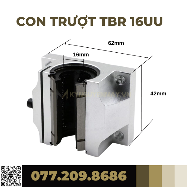 Con trượt tròn có đế TBR