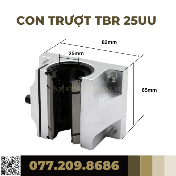 Con trượt tròn có đế TBR
