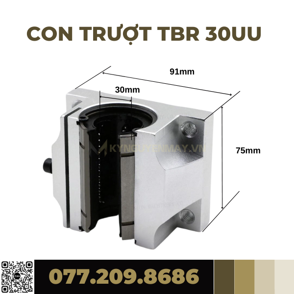 Con trượt tròn có đế TBR