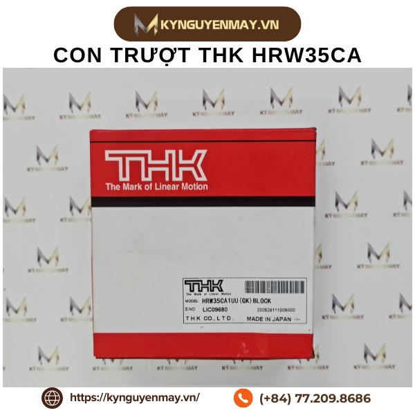 Con trượt THK HRW-CA | HRW17CA, HRW21CA, HRW27CA, HRW35CA, HRW50CA, HRW60CA