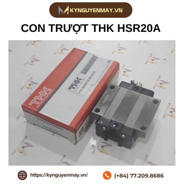 Con trượt THK HSR Có Cánh | HSR15A, HSR20A, HSR25A, HSR30A, HSR35A, HSR55A, HSR65A, HSR85A