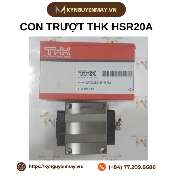 Con trượt THK HSR Có Cánh | HSR15A, HSR20A, HSR25A, HSR30A, HSR35A, HSR55A, HSR65A, HSR85A