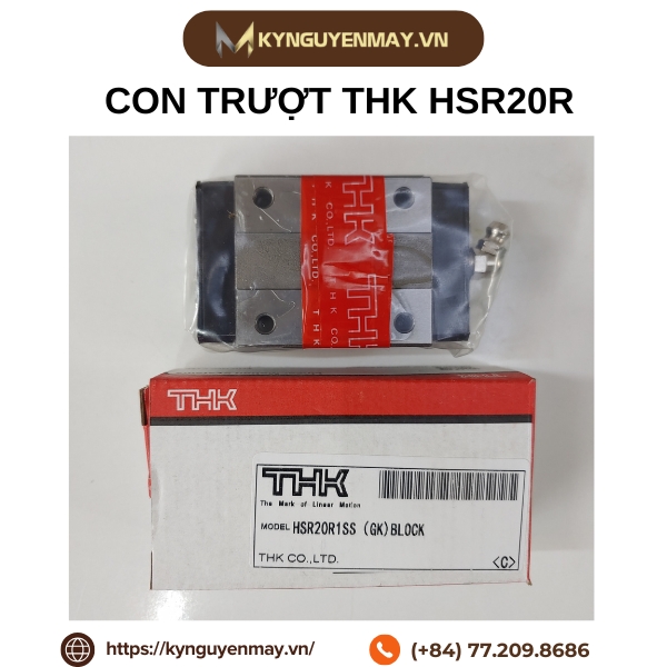 Con trượt THK HSR-R | HSR15R, HSR20R, HSR25R, HSR35R, HSR45R, HSR55R, HSR65R, HSR85R