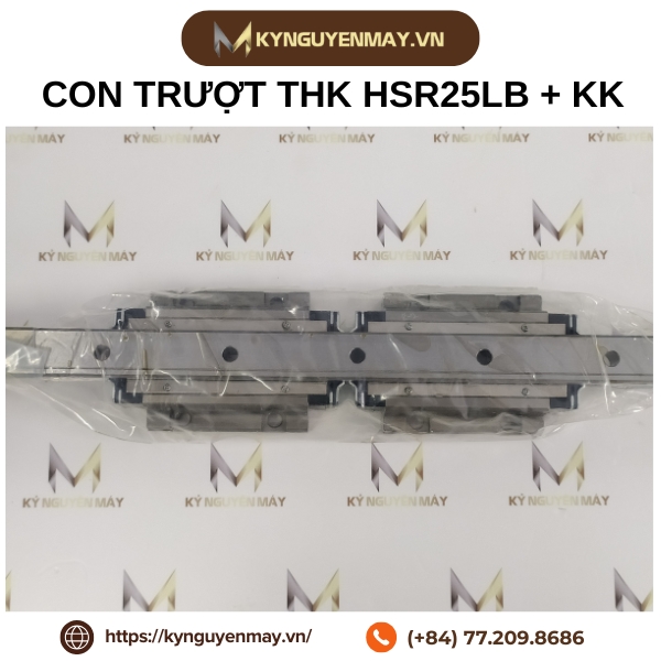 Con trượt THK HSR25LB1SS + chắn bụi KK