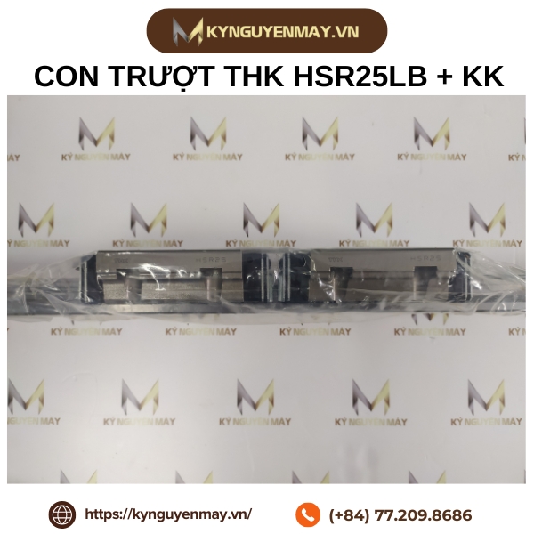 Con trượt THK HSR25LB1SS + chắn bụi KK