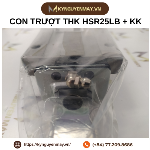 Con trượt THK HSR25LB1SS + chắn bụi KK