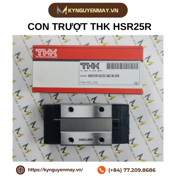Con trượt THK HSR-R | HSR15R, HSR20R, HSR25R, HSR35R, HSR45R, HSR55R, HSR65R, HSR85R