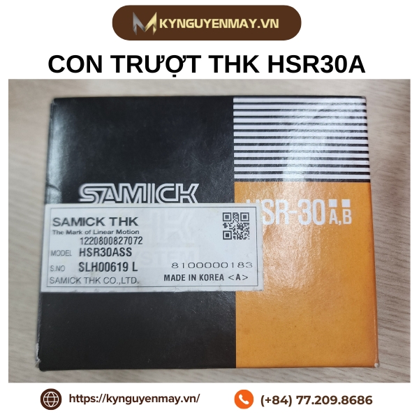Con trượt THK HSR Có Cánh | HSR15A, HSR20A, HSR25A, HSR30A, HSR35A, HSR55A, HSR65A, HSR85A
