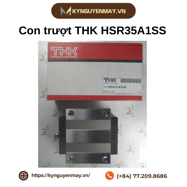 Con trượt THK HSR Có Cánh | HSR15A, HSR20A, HSR25A, HSR30A, HSR35A, HSR55A, HSR65A, HSR85A