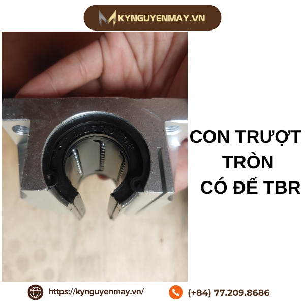 Con trượt tròn có đế TBR