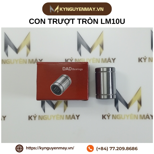 Con trượt vòng bi thẳng LM10U (Linear bushing LM type 10x19x29mm)
