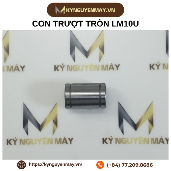 Con trượt vòng bi thẳng LM10U (Linear bushing LM type 10x19x29mm)