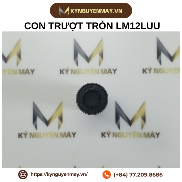 Con trượt tròn LM12LUU (Vòng bi tuyến tính 12x21x57mm)