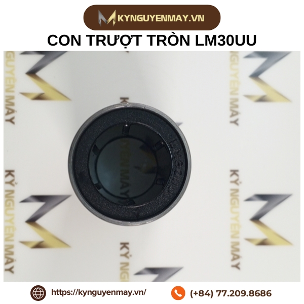 Con trượt tròn bi LM30UU, LM-30UU (Phi 30x45x64mm)