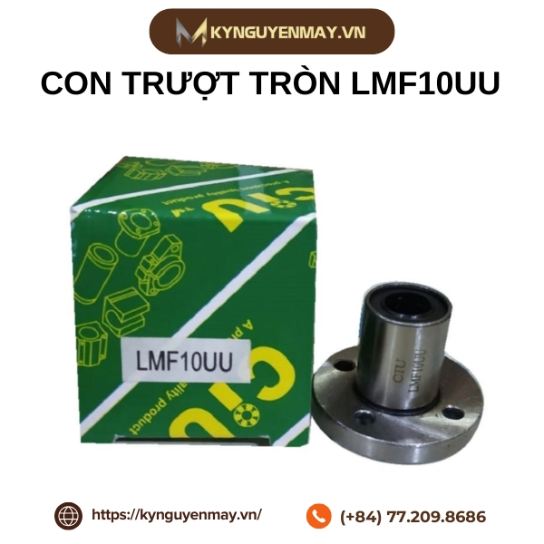 Vòng bi mặt bích trượt tuyến tính LMF10UU