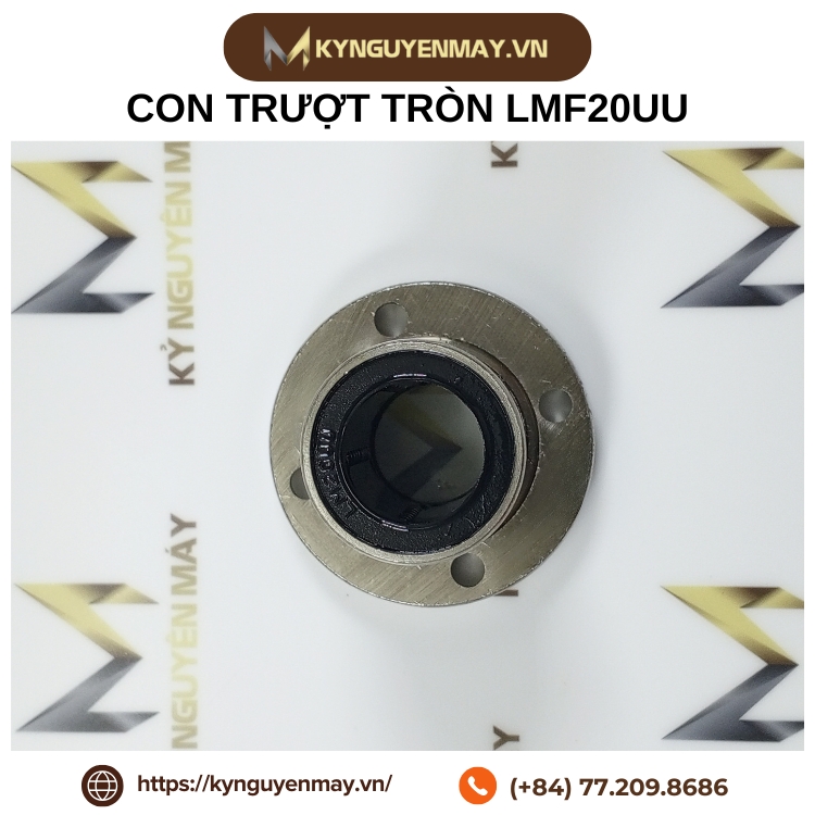 Con trượt tròn LMF20UU (Con trượt mặt bích tròn 20x32x42mm)