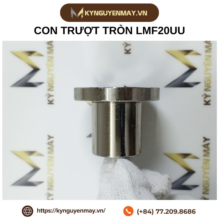 Con trượt tròn LMF20UU (Con trượt mặt bích tròn 20x32x42mm)