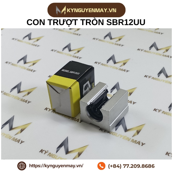 Con trượt tròn khuyết SBR12UU (con trượt tròn phi 12)