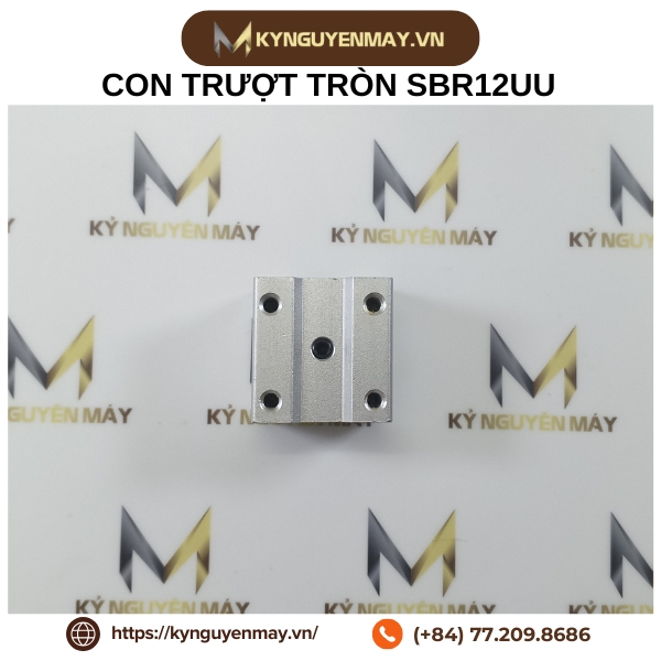 Con trượt tròn khuyết SBR12UU, con trượt tròn phi 12 (12x41x39x28mm)