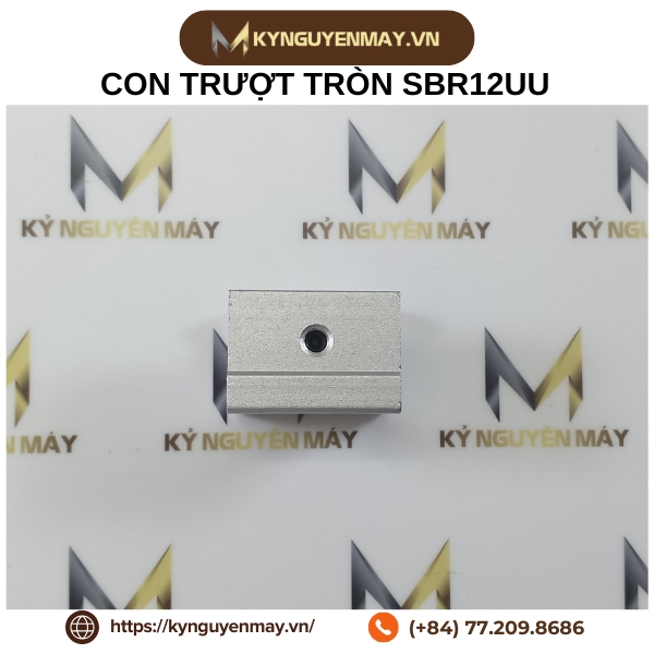 Con trượt tròn khuyết SBR12UU, con trượt tròn phi 12 (12x41x39x28mm)