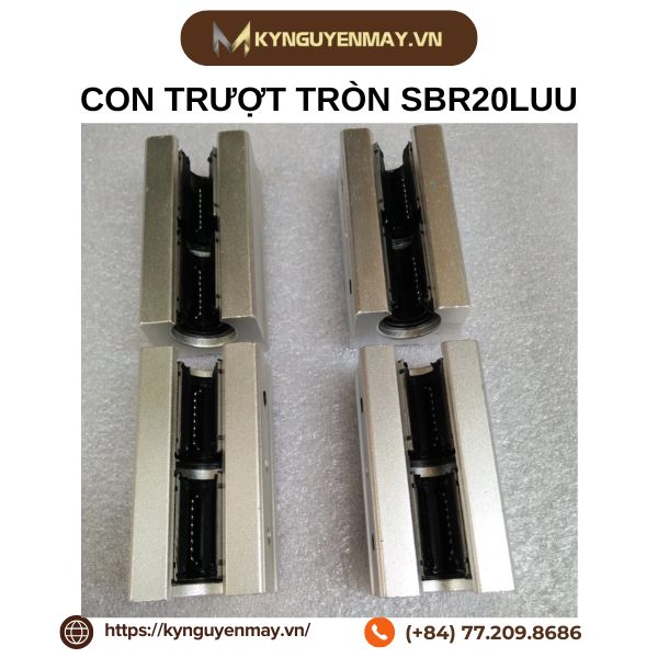 Con trượt tròn có đế loại dài SBR20LUU