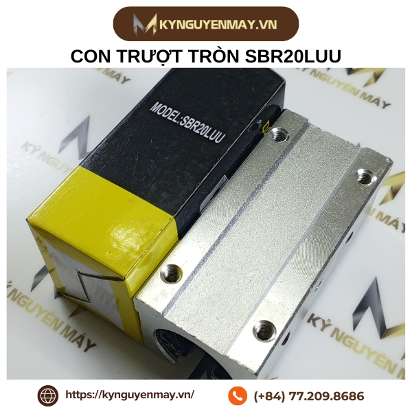 Con trượt tròn có đế loại dài SBR20LUU (20x48x96x39mm)