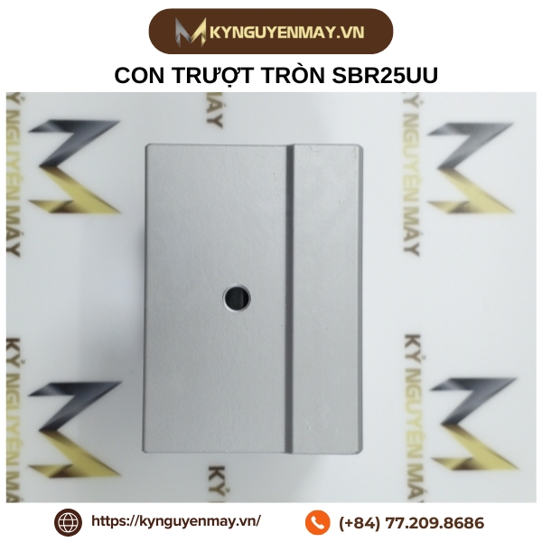 Con trượt tròn phi 25 - SBR25UU Linear bearing (25x60x65x47mm)