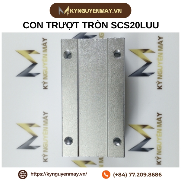 Con trượt tròn SCS20LUU, con trượt tròn phi 20 (20x96x54x41mm)