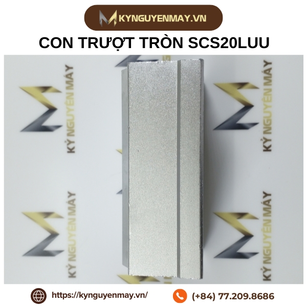 Con trượt tròn SCS20LUU, con trượt tròn phi 20 (20x96x54x41mm)